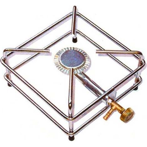 Horno de gas GLP de 4 patas cromado 22x22