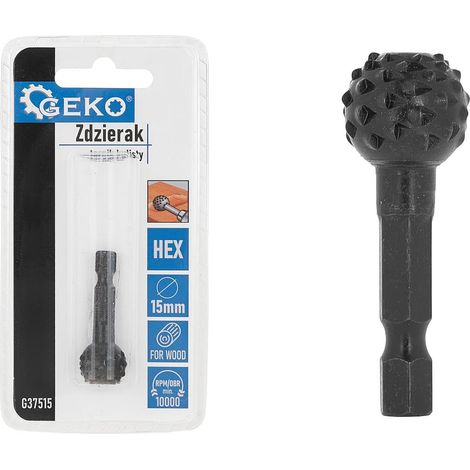 Escofina esférica para madera de 15 mm HEX (50/250) (1/3)