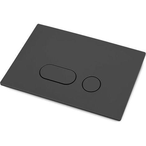Plaque De Commande, Plaque De Commande Wc, Double Chasse D'Eau, Avec Kit De Levier De Chasse Et Cadre De Montage, Compatible Avec Sigma 01, 20, 30, 50, Up320 (Noir) (1/5)