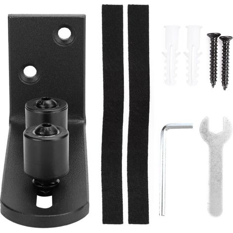 Guide de Porte Guide de Porte Coulissante Guide de Porte de Grange Coulissante en Acier au Carbone Guides à Rouleaux de Sol avec Raccords de Quincaillerie de Porte à Roulement (1/5)