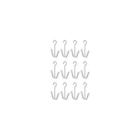 Lot de 12 Cintres à Chaussures en Acier Inoxydable,Support à Chaussures Multifonctionnel, à Double Crochet, de Séchage de Chaussures pour déshumidifier Les Chaussures en Cuir suspendues (1/5)