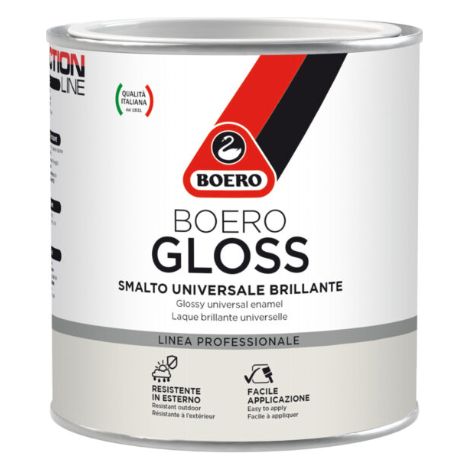 Smalto boerogloss colore bianco smalto universale brillante confezione 0.50 lt