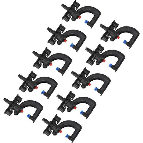 30PCS Micro Cooling Nozzles Plastic Atomizing Sprinkler Humidifying Spray Head for Farm Garden Landscape G Type Refraction Spray (1/5)