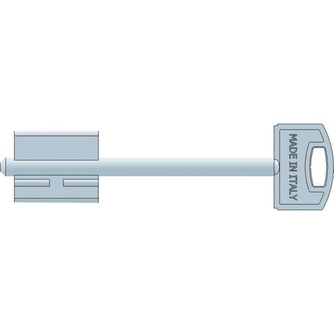 Securemme CHIAVE GREZZA PER PORTE BLINDATE Mod. H gambo mm. 50 - 5 pezzi