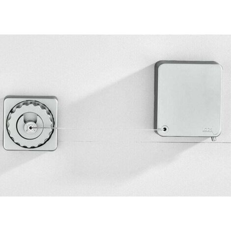 Etendage extérieur Gris Corde à Linge Rétractable Exterieur Fil à Linge Extensible Murale Facile Installer 4.8m Acier Inoxydable Clothesline Réglable Charge Maximale 20 kg pour Balcon Intérie (1/5)