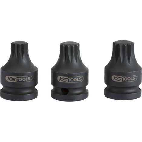 Kstools – Douille à chocs XZN M14 43mm – Acier chrome-molybdène – Entraînement carré 1/2' – Normes DIN 3121 et ISO 1174 (1/5)