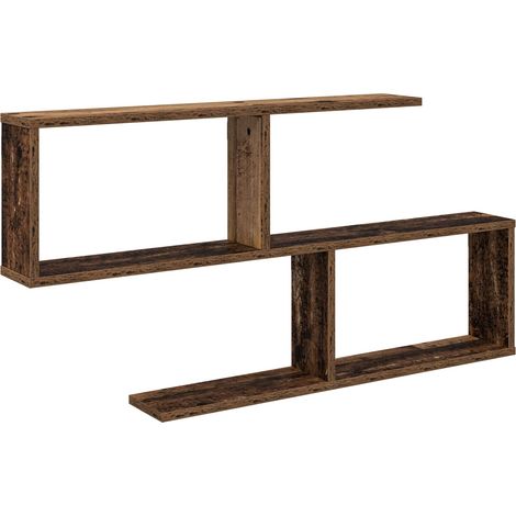 Estante de pared Madera envejecida 100 x 12 x 50,5 cm vidaXL (1/5)