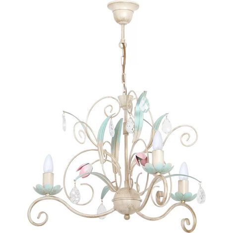 Lustre bougies cristal multicolore Luce 3xE14 Luminex (1/2)