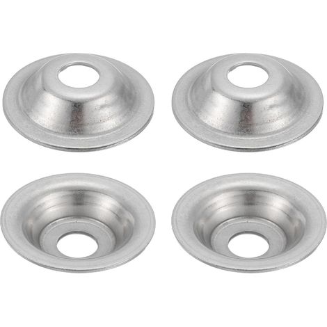4 Pcs M12 Rondelles Inox 2x50mm Acier Inoxydable 304 Rondelle d'Arbre pour Meuleuse d'Établi, Polisseuse à Brosse Métallique, Argenté (1/5)