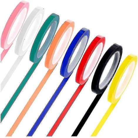 8 rouleaux de ruban adhésif autoclavable de couleurs différentes, 66 m x 1 cm, pour l'identification des instruments, autoclavable à 133 °C (270 °F). (1/5)