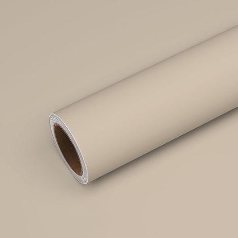 Papier Peint Beige Vintage Papier Adhesif pour Meuble Papiers Peints Adhesif Mural Salon Autocollant Meuble Armoire Chambre Épaissir Décoration Cuisine Lavable Salle de Bain 40 cm × 300 cm (1/5)