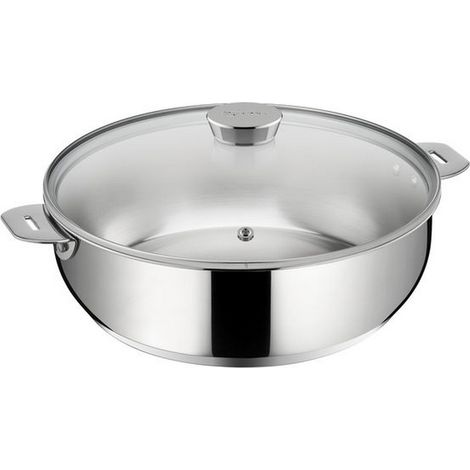 Sartén de acero inoxidable de 26 cm + tapa. - 012138031826 - Lagostina - (1/5)
