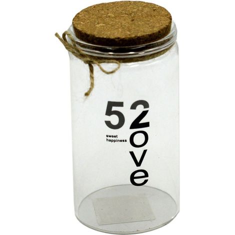 BARATTOLO VETRO CON TAPPO SUGHERO TONDO 6,5X6,5XH13,6 CM 0,135 KG