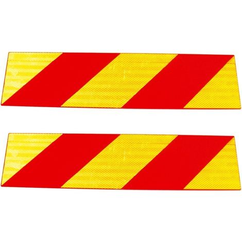 Maxter – Plaques réfléchissantes poids lourd – Lot de 2 – Dimensions 565x140mm – Thermoplastique injecté – Homologuées RF E9 (1/2)