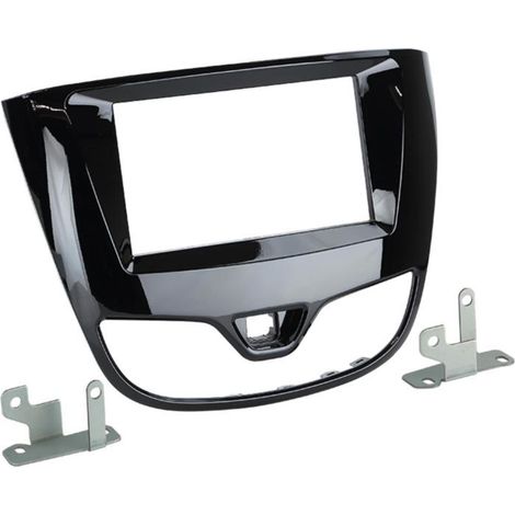 Kit support Autoradio compatible avec Opel Karl 17-19 - Noir brillant