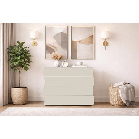 Commode moderne 98 cm coloris cachemire Onida (1/5)