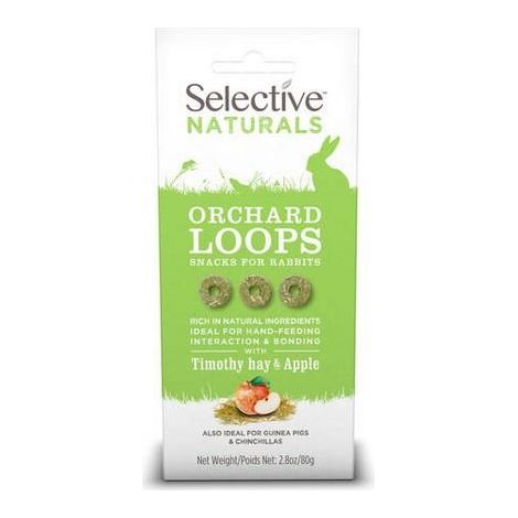 Selective Naturals Orchard Loops with Timothy Hay & Apple 80g PK4 - 265690 (1/3)
