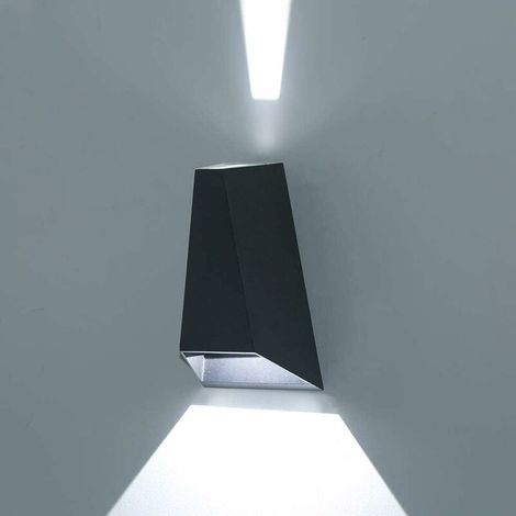 Outdoor Wall Light Aluminum Up/Down Indoor Outdoor Lighting, IP54 Waterproof 6W Outdoor Lamp for Garden, Hallway, Yard, Patio, Stairs, Balcony, Deck, Garage (1/5)
