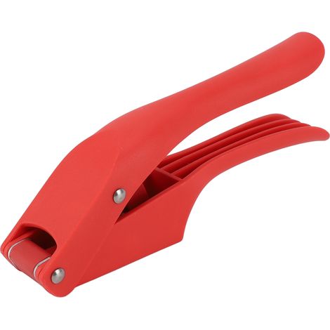 Presse-ail multifonction 2 en 1, efficace et facile à presser, avec poignée ergonomique, hachoir à ail pour la cuisine (rouge). (1/5)