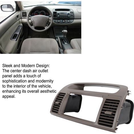Panneau de ventilation centrale pour Toyota Camry XV30 2001-2006 - Grille clim avant tableau de bord en plastique (1/5)