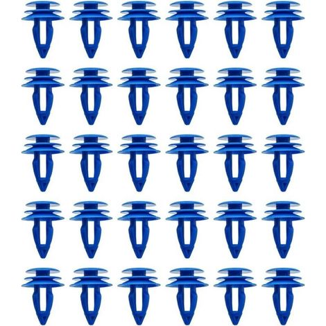Clips Garniture Passage Roue, Kit D'attaches Et De Fixations En Plastique Pour Voiture, Clips Universels Garniture De Voiture, Attaches De Voiture Pour Châssis Automobile, Couvre-Roue(30 Pièces (1/3)