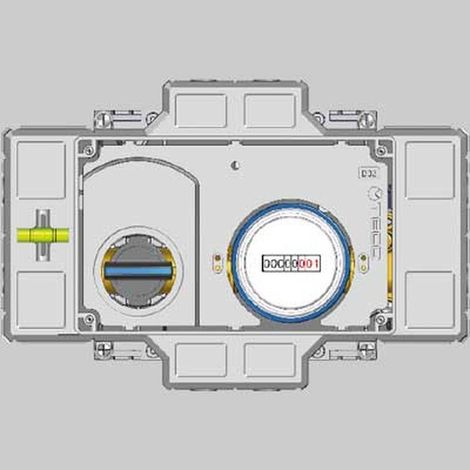 Kit de comptage intégré avec compteur d'eau domestique K4Cc E-Ready F13F - Dn15