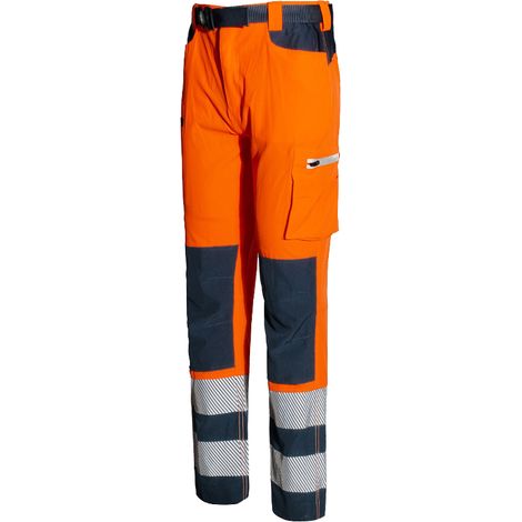 Pantalone alta visibilità Industrial Starter HV Softshell Light - S - Arancione (1/4)