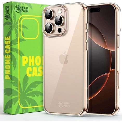UrbanPalm Funda para iPhone 16 Pro Max, Silicona, Transparente (1/5)