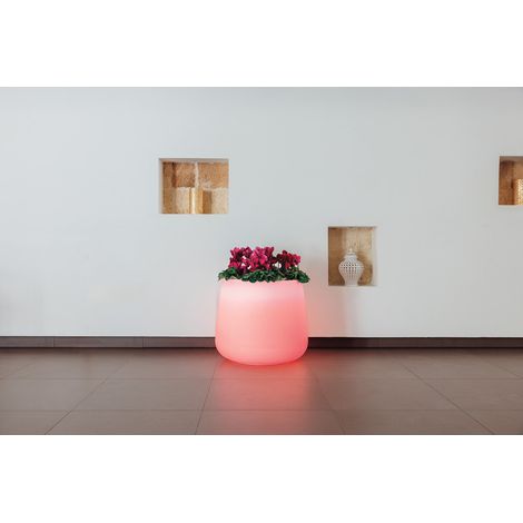 Vaso in Polimero Monacis Goccia Top Cromia Luce Rossa Ø 63 - h 55cm. (1/2)