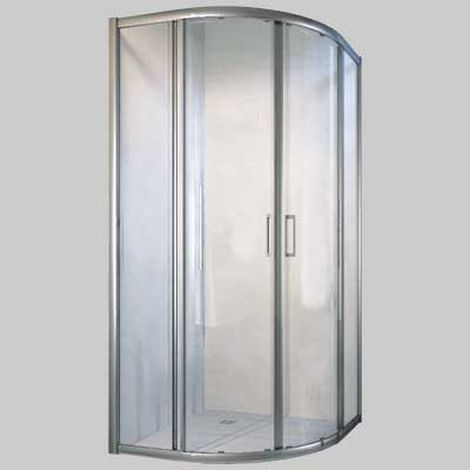 BOX SEMICIRCOLARE TONGA P.CROMO TRASPARENTE - 77,5-80 Ap. 42