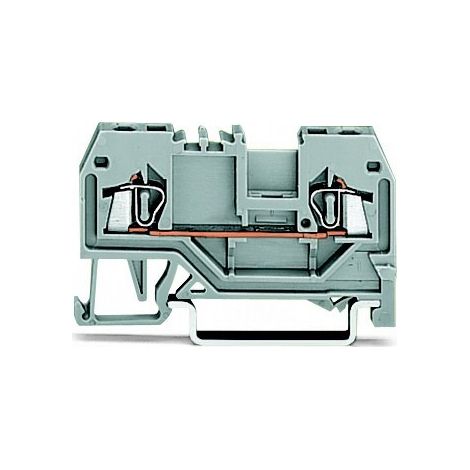 Connecteur de barre omnibus à 2 fils 1,5 mm² gris 279-901
