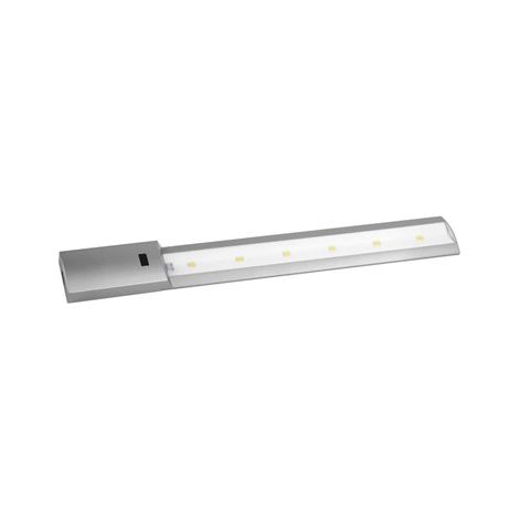 Regleta LED con sensor de movimiento (7W 6400K 640lm) 44x5,5cm color plata (1/4)
