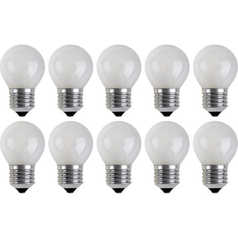 E27 Matte Kugellampen - 10er-Pack - Milchglas - Dimmbar 40 W - Für den Außenbereich und Lichterketten - Warmweiß P45 (1/5)