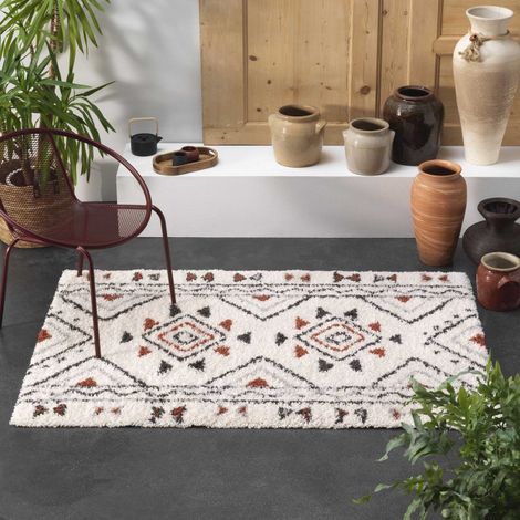 Tapis rectangle 160x230cm saharienne beige - 160x230cm - Beige (1/3)
