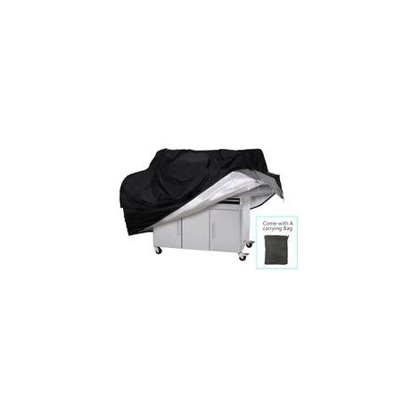 Housse de barbecue cylindrique en polyester Oxford enduit argenté 190T — Modèle 4XS (Ø71 x 56 cm, 0,14 kg) (1/5)