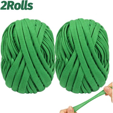 (2 rouleaux (60 m)) Ficelle de jardin souple pour attacher les plantes grimpantes, les tomates vertes et les fleurs. Corde élastique pour soutenir et attacher les plantes grimpantes et les fleurs. (1/4)