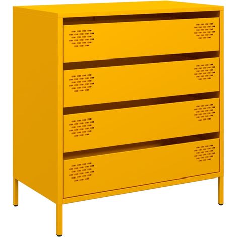 Maison Exclusive - Aparador acero laminado en frío amarillo mosta