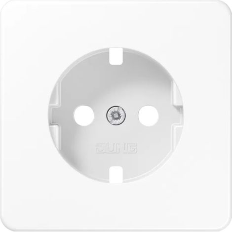 Jung Abdeckung für SCHUKO® Steckdosen, Duroplast, Serie CD, alpinweiß CD1520PLWW (1/2)