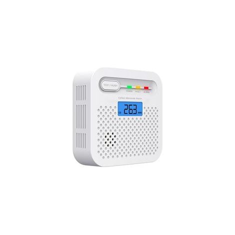 Détecteur de Monoxyde de Carbone avec Écran Numérique – Alarme CO Portable Précise pour Maison, Cuisine, Voiture