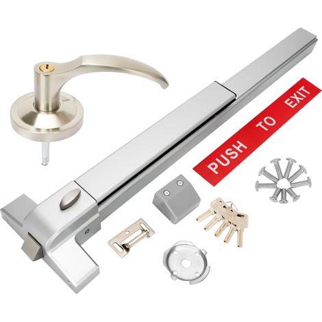 Dispositif de sortie anti-panique, levier extérieur, aluminium (1/5)