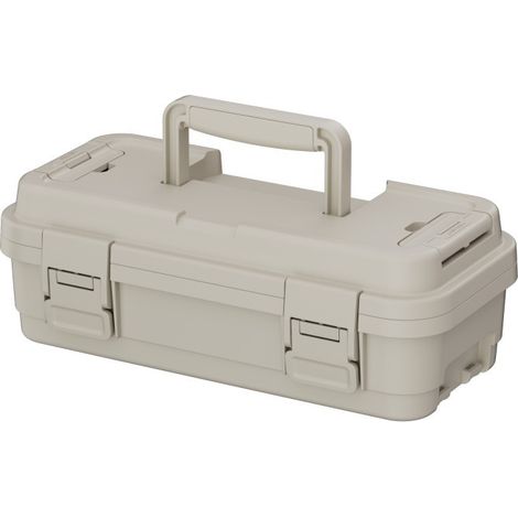 Boîte de Rangement Multifonction, 36,7x18,5x12,7 cm Grande Capacité Couleur Kaki pour Outils Électricien Maintenance 12 Pouces (1/5)