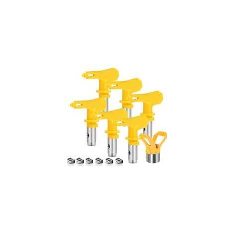(Tapez 515,517,519,521,523,525)6 pièces Buse Airless,Buse Pistolet Airless pour Pistolet à Peinture Haute Pression