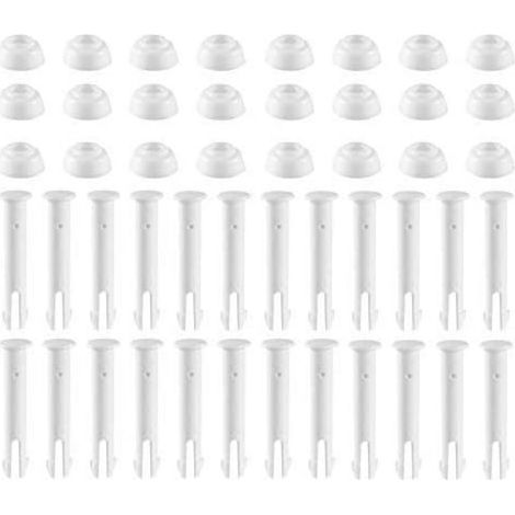 Lot de 24 goupilles de rechange pour piscine, pièces de rechange pour joints de piscine, pièces de rechange pour cadres et joints (2,36 pouces) (1/5)