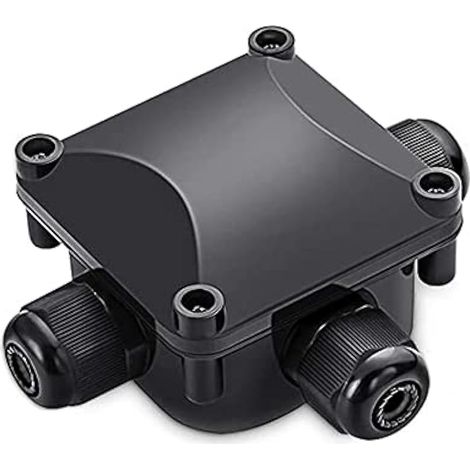 1 Boîte de Jonction Étanche IP68 Boitier Electrique Boite Étanche en Forme de T 3 Broches 3 Voies en Plastique ABS Extérieur (1/5)
