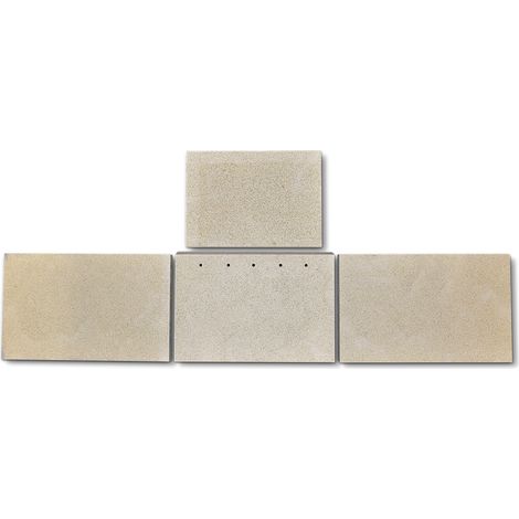 Habillage de foyer pour poêles à cheminée Aetna de Caminos - vermiculite - 4 pièces