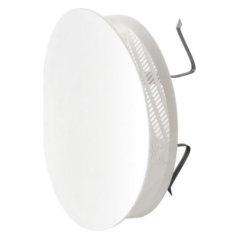 First grille de ventilation ronde esthe'tique 170 mm avec re'gulation du de'bit d'air blanche