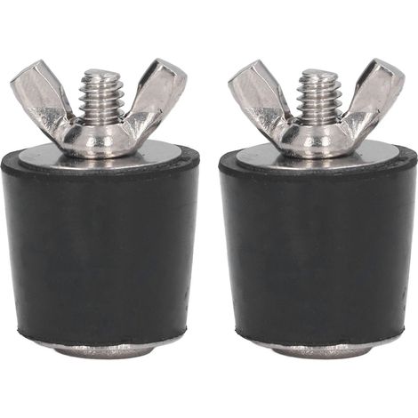 Lot de 2 bouchons coniques en caoutchouc pour piscine, fermeture hivernale, accessoires de piscine, 25 mm (1/5)