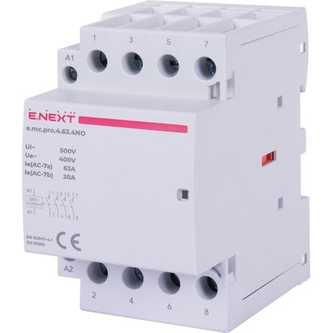 Contactor modular E.next p005209 PRO 4P 63A 4NO 230V CA