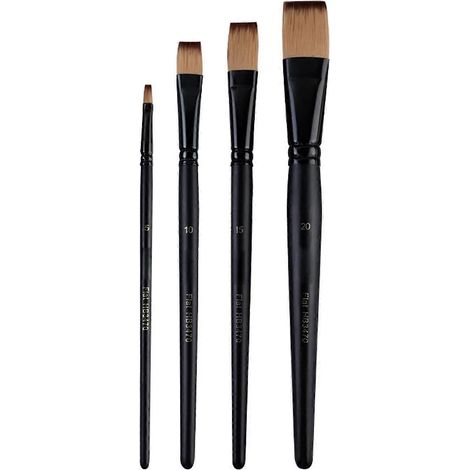 Ensemble de pinceaux en nylon pour aquarelle et acrylique, idéal pour le dessin et les beaux-arts, pour des œuvres détaillées et multicolores. (1/5)
