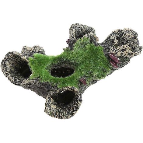 Poisson décoratif pour aquarium, mousse en résine, maisonnette pour betta, grotte (1/4)